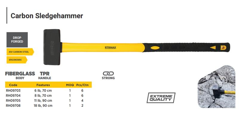 KNAPPER FIBER GLASS HANDLE 3KGS(70CM)