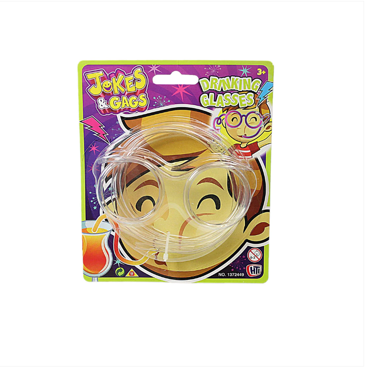 Kids Boys Girls Crazy Straw Drinking Glasses Disguise Jokes and Gags Kids Fun