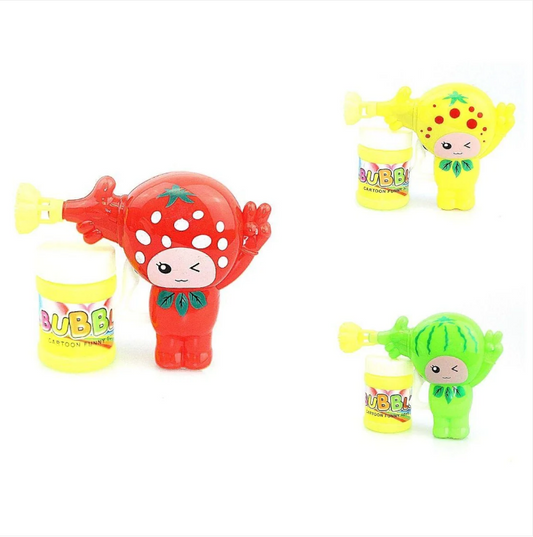 Kids Cartoon Bubble Gun Soapy Liquid Toy Outdoors