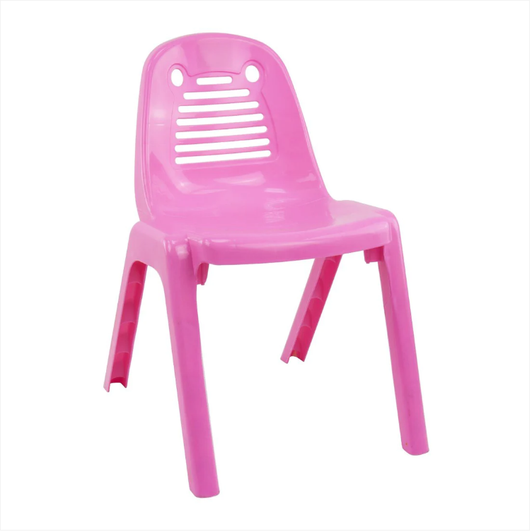 Kids Chair Bubblegum Pink 25cm x 32.5 x 48cm Seat Height 27cm