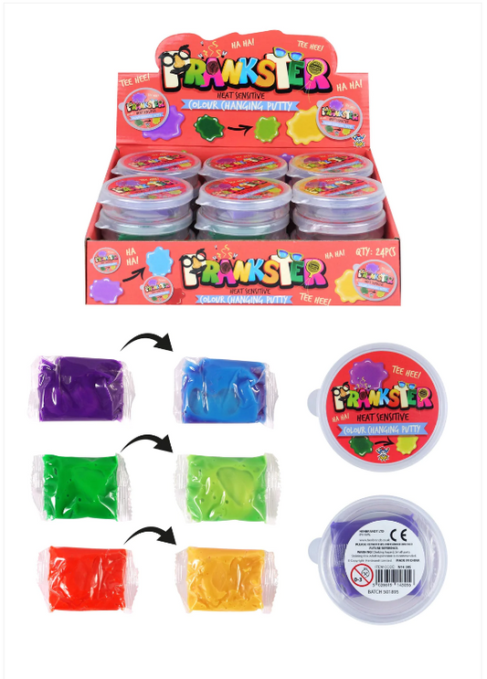 Kids Colour Changing Squeezing Putty Jokes And Pranks 7 x 5cm