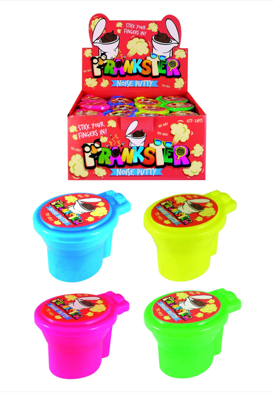 Kids Jokes And Pranks Toilet Noise Putty In 4 Assorted Colours 5 x 5cm