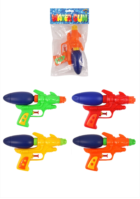 Kids Outdoor Fun Water Gun In 4 Assorted Colours 19.5cm