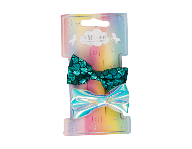 Kids Pastel Rainbow Hair Accessories With FSDU