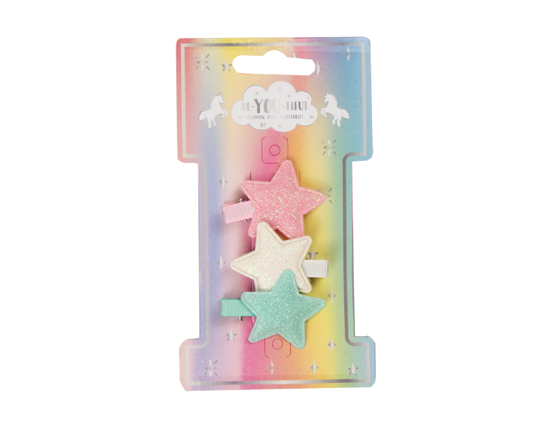 Kids Pastel Rainbow Hair Accessories With FSDU