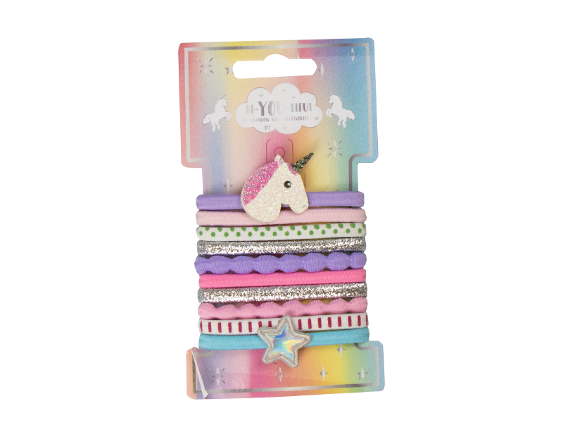 Kids Pastel Rainbow Hair Accessories With FSDU