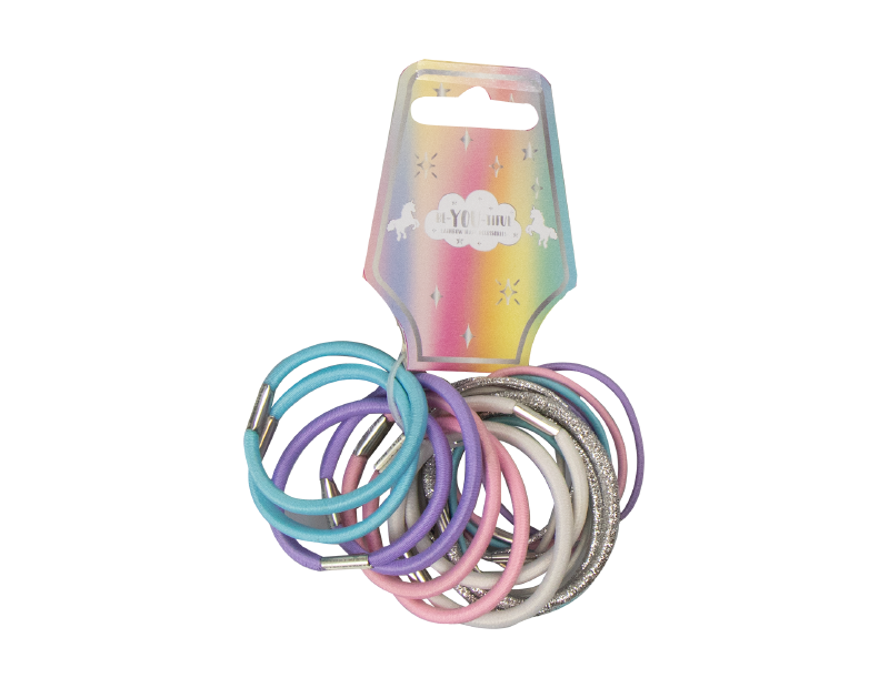 Kids Pastel Rainbow Hair Accessories With FSDU
