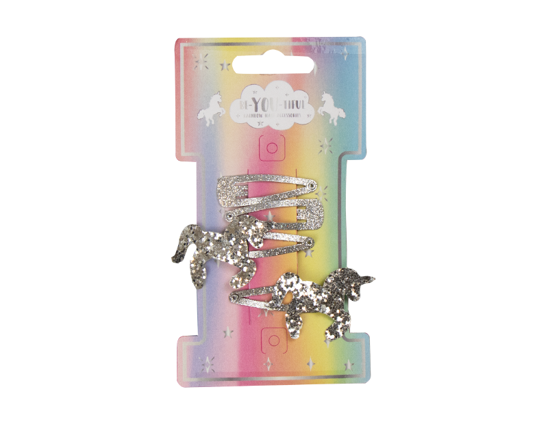 Kids Pastel Rainbow Hair Accessories With FSDU