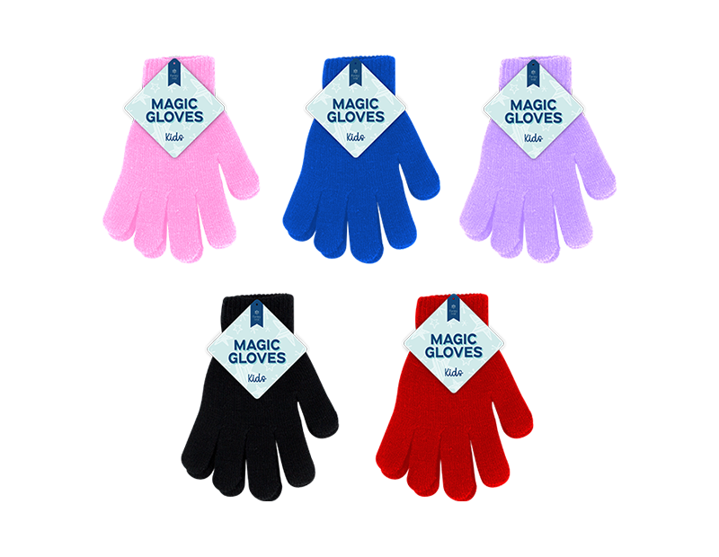 Kids Plain Magic Gloves