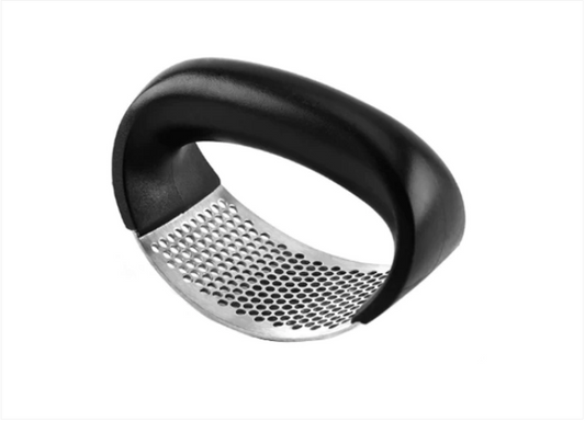 Kitchen 2 in 1 Garlic Crusher Press with Handle 11 cm Assorted Colours