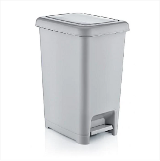 Kitchen Bathroom Slim Pedal Dustbin Foot Pedal Home Rubbish Bin 10 Litre