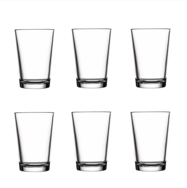 Kitchen Glassware Alanya Long Drinking Glasses 6 Pack 260ml Glassware Home