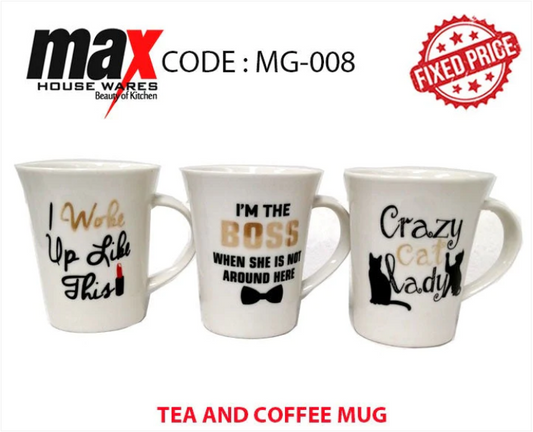 Kitchen Mug Assorted Designs 11 x 9 x 11 cm