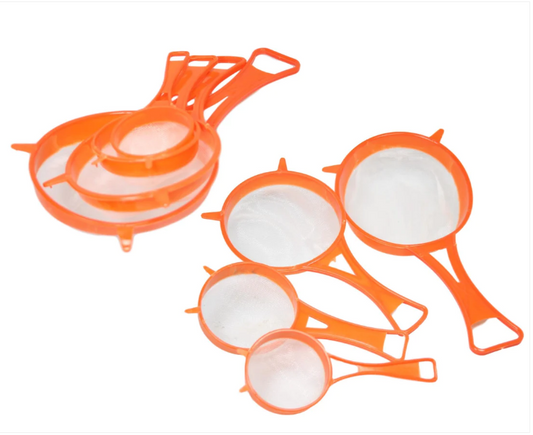 Kitchen Multipurpose Use Sieve Set Assorted 4 Sizes 4 Pcs