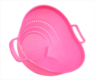 Kitchen Multipurpose Use Strainer Drainer Plastic 3 Colours 22cm x 18cm