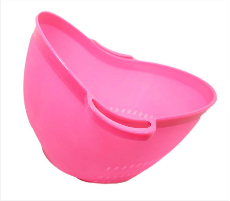 Kitchen Multipurpose Use Strainer Drainer Plastic 3 Colours 22cm x 18cm
