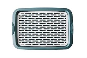 Kitchen Plastic Serving Drip Tray 28 x 20 x 2 cm Assorted Colours