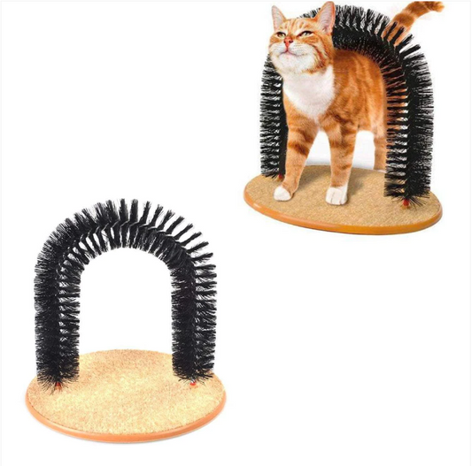Kitty Arch Cat Groomer Scratcher Cleaner Fun Cat Self Groomer