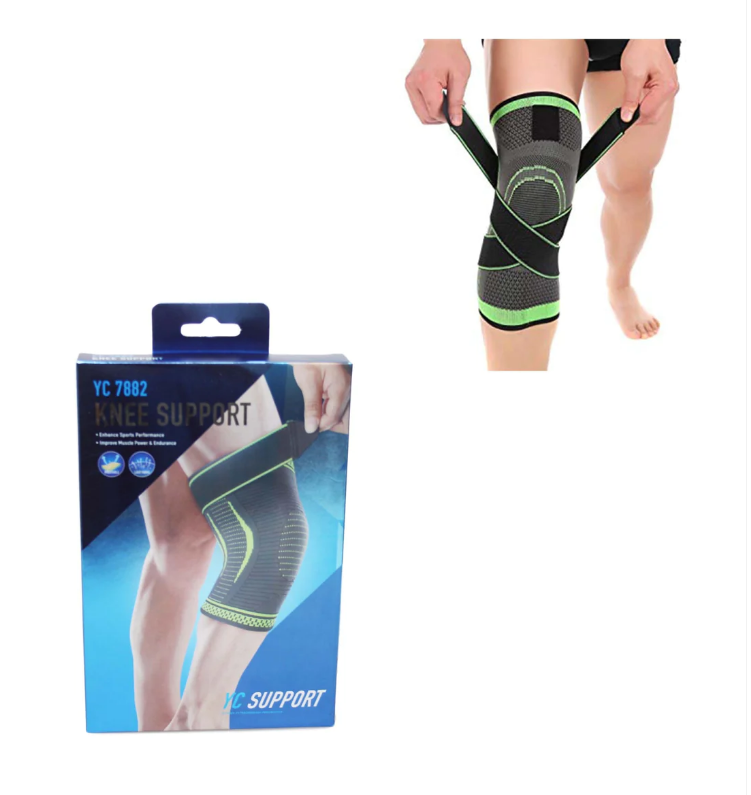 Knee Support Gym Fitness Light Fabric Compression Sport Knee Support 1 Pack