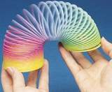LARGE RAINBOW SPRING COIL SLINKY FUN KIDS TOY MAGIC STRETCHY BOUNCING