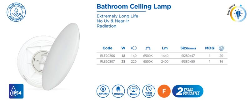 LED CEILING LAMP, 18W, 1550LM, 100-240V