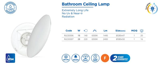 LED CEILING LAMP, 18W, 1550LM, 100-240V