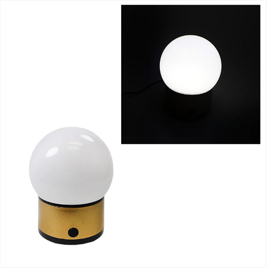 LED Round Globe Style Battery Operated Lamp Light