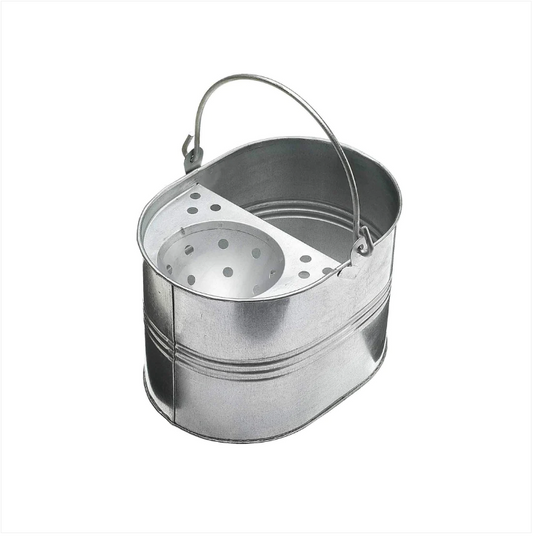 LUNEX Heavy Duty Galvanized Metal Mop Bucket 32cm x 23cm