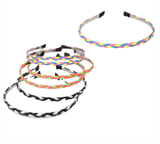 Ladies Girls Neon Style Stylish Headbands Assorted Colour Headbands 1 Size