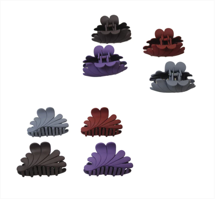 Ladies' Women's Matte Hair Claw Clip 8 cm Assorted Colours and Designs