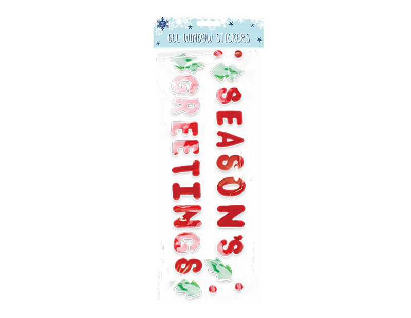 Large Christmas Gel Window Stickers