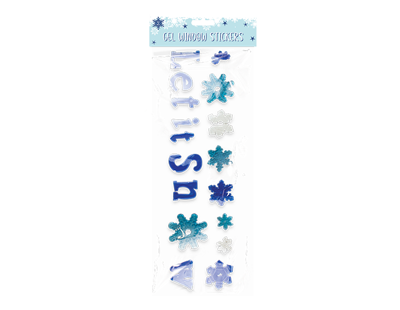 Large Christmas Gel Window Stickers