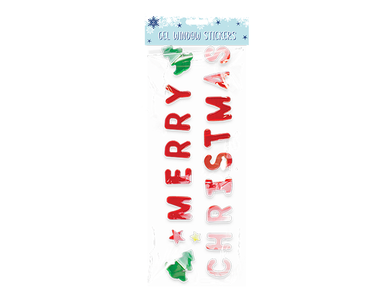 Large Christmas Gel Window Stickers