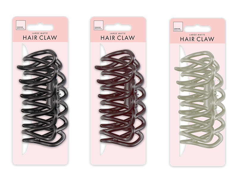 Large Matte Hollow Hair Claw Clip