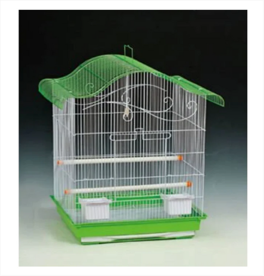 Large Metal Bird Cage 60 x 44 x 34 cm Assorted Colours