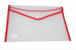 Large Plastic Stud Document Wallets Files Folders Available in 4 Colours 36cm x 26cm