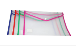 Large Plastic Stud Document Wallets Files Folders Available in 4 Colours 36cm x 26cm