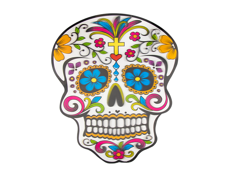 Lenticular Sugar Skull Decoration 38cm