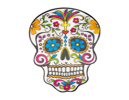 Lenticular Sugar Skull Decoration 38cm