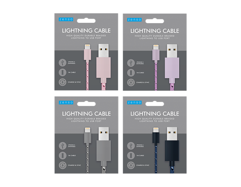 Lightning to USB Braided Cable 1M