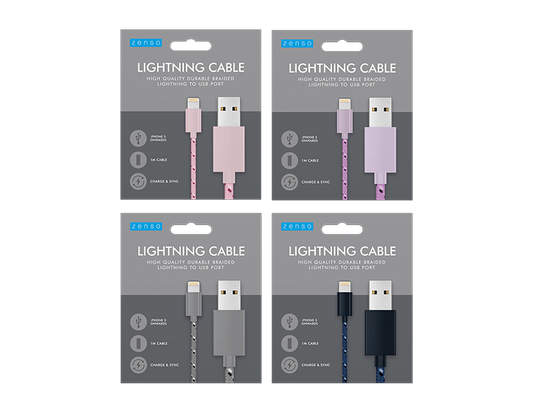 Lightning to USB Braided Cable 1M