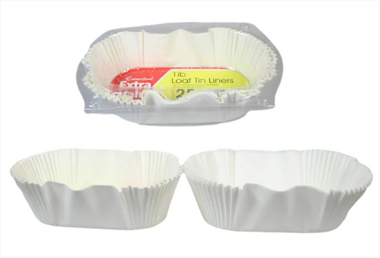 Loaf Tin Liners 1lb Pack Of 25