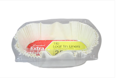 Loaf Tin Liners 1lb Pack Of 25