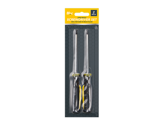 Long Reach Screwdriver Set 2pk