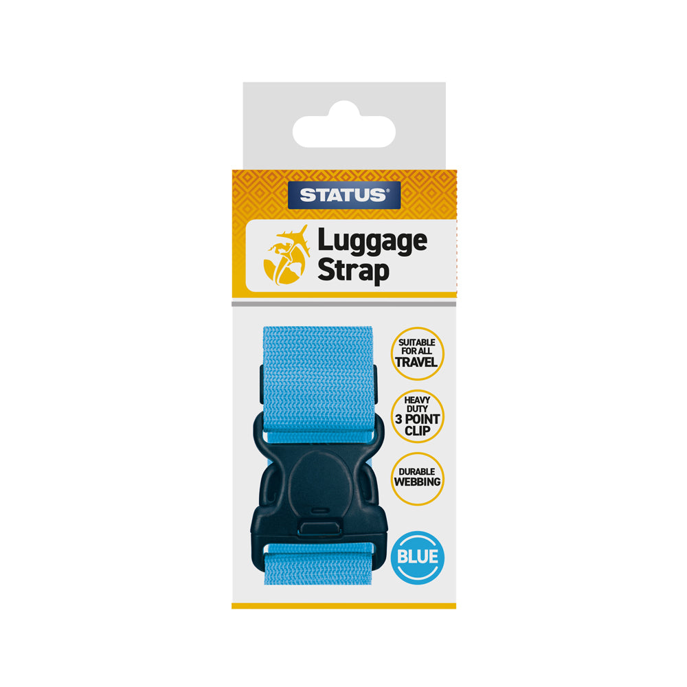 Luggage Strap (without lock) - Blue - 1 pk - in Colour Box