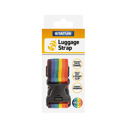 Luggage Strap (without lock) - Multi-Colour - 1 pk - in Colour Box