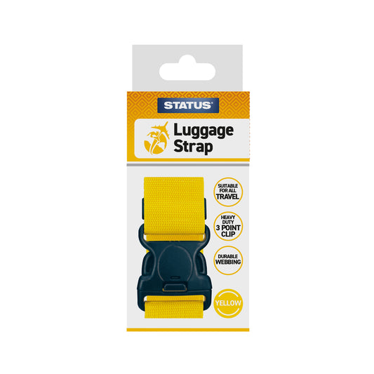 Luggage Strap (without lock) - Yellow - 1 pk - in Colour Box