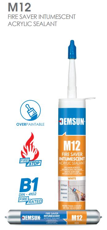 M12 310ML FIRE SAVER INTUMESCENT ACRYLIC TUBE