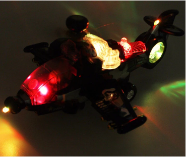 MILITARY LIGHT UP BUMP AND GO COPTER