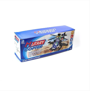 MILITARY LIGHT UP BUMP AND GO COPTER